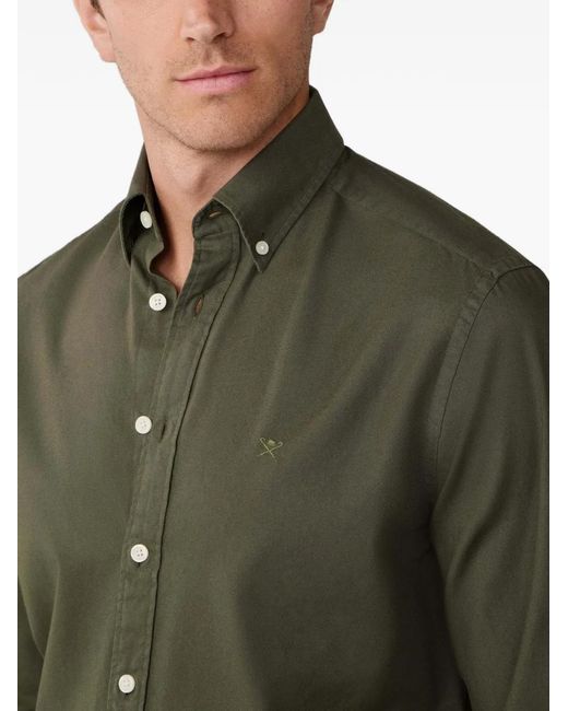 Hackett Green Button-Down Shirt for men
