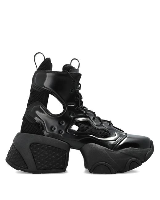 Noir Kei Ninomiya Black X Comme Des Garçons Cut-Out Platform Sneakers
