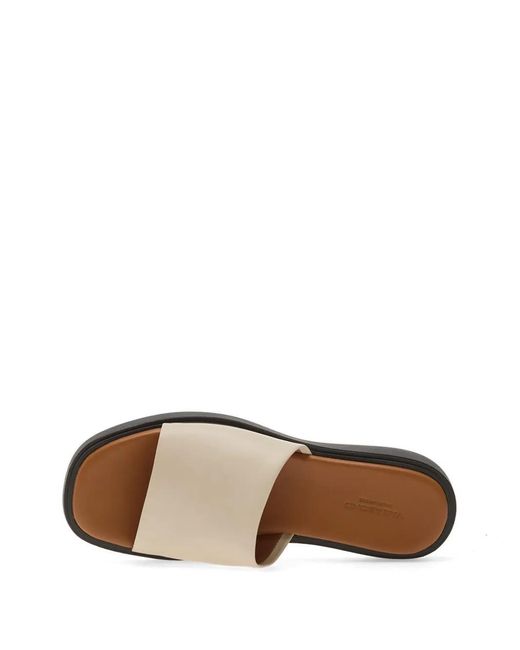 Vagabond White Connie Flat Sandals