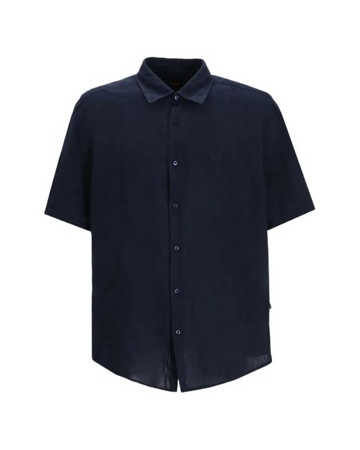 Boss Button-Down Overhemd in het Blue voor heren