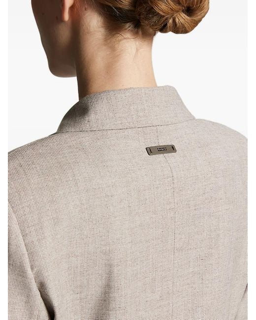 Peserico Natural Double-Breasted Blazer