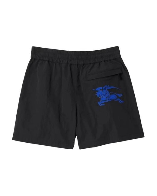 Burberry Black Nylon Shorts