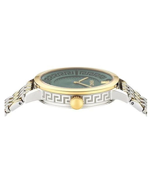 Reloj Greca Fortuna de 35 mm Versace de color Green