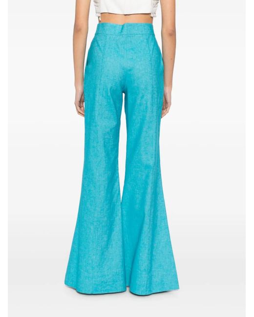 Elie Saab Blue Gin Trousers