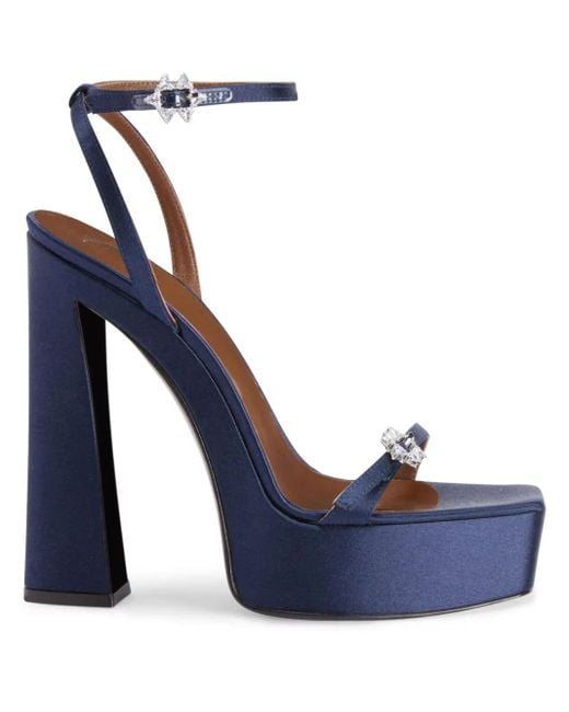 Giuseppe Zanotti Blue 145Mm Himari Wedge Sandals