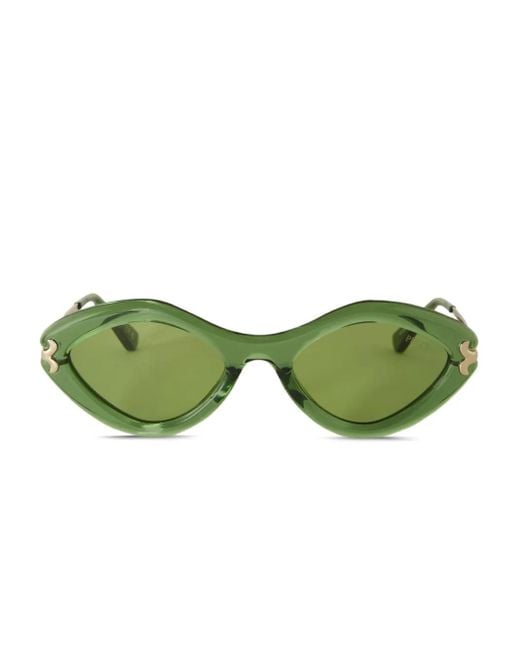 Emilio Pucci Green Sonnenbrille mit geometrischem Gestell