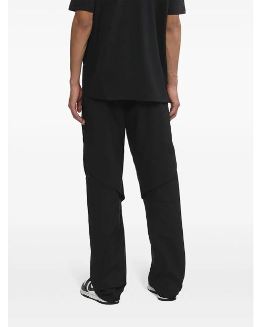 Post Archive Faction PAF Blue Cotton Blend Trousers