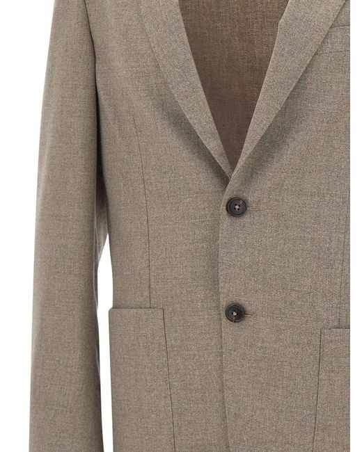 Corneliani Brown Single-Breasted Blazer for men