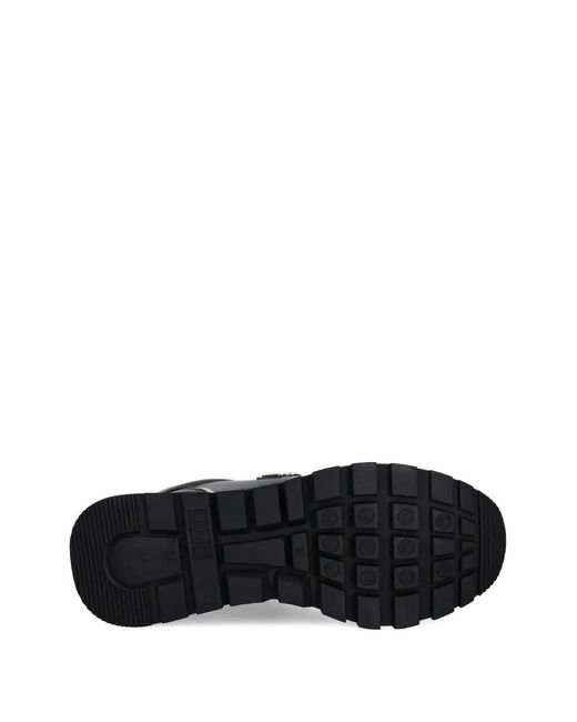 Liu Jo Black Logo Plaque Sneakers
