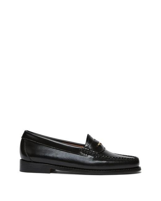 G.H.BASS Black Weejuns Anniversary Penny Loafers