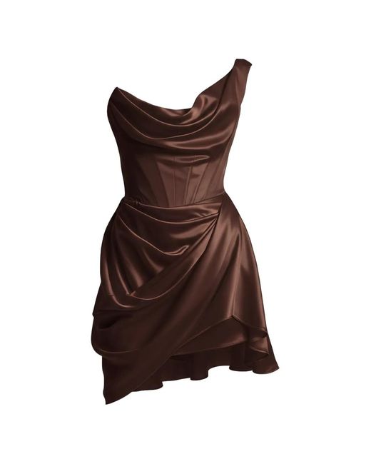 Vivienne Westwood Brown Doll Satin Dress