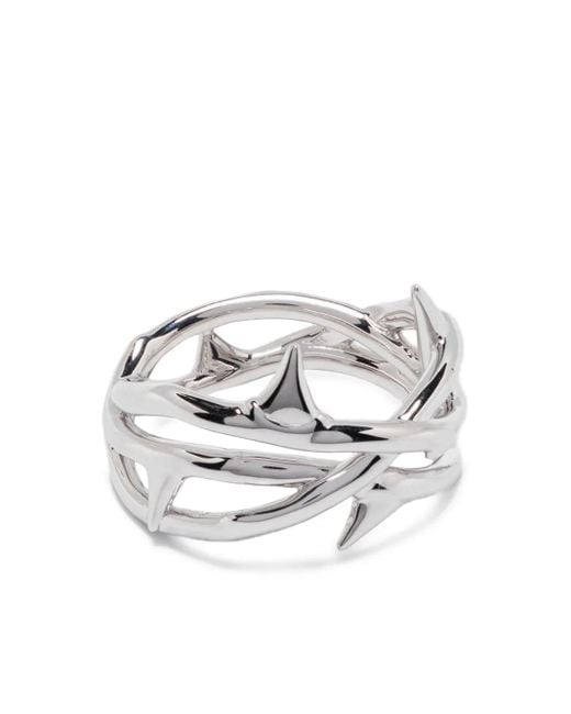 Shaun Leane Rose Thorn Ring White