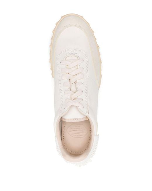 Visvim White Neutral Hospoa Leather Sneakers - Men's - Calf Leather/rubber for men