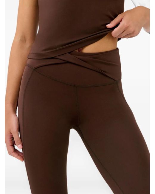 Sweaty Betty Brown All Day Cross-Over Waist Leggings