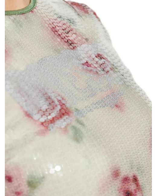 DIESEL White T-Unkel Floral T-Shirt