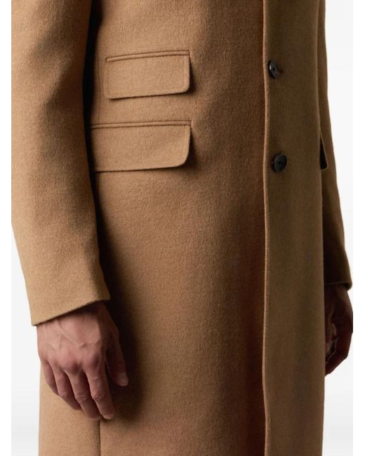 Brooks Brothers Brown Flap-Pocket Coat for men