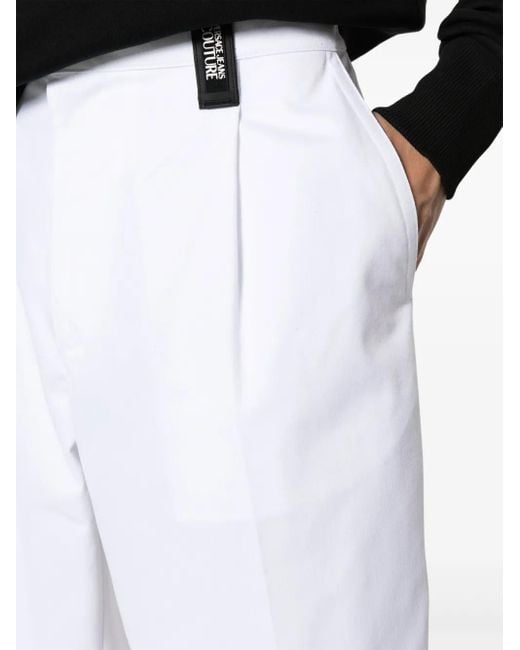 Versace Jeans Couture White Technical Trousers Clothing for men