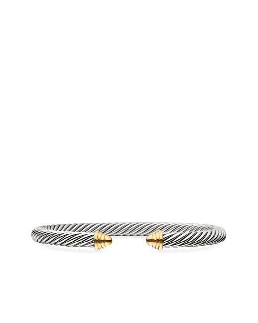 David Yurman Metallic 14Kt And Sterling Classic Cable Bracelet (5Mm)