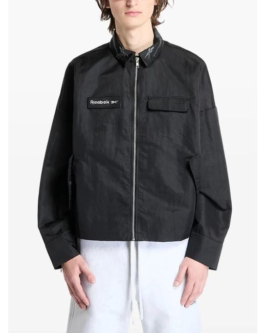 Giacca-Camicia Con Zip di Reebok in Black