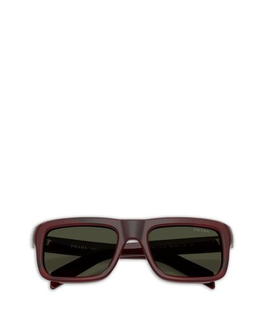 Prada Gray Square-Frame Sunglasses for men