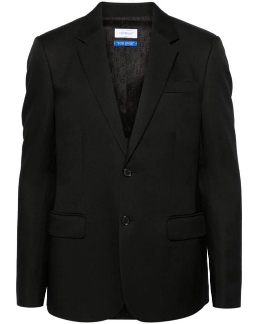 Off-White c/o Virgil Abloh Black Off- Coats & Jackets for men