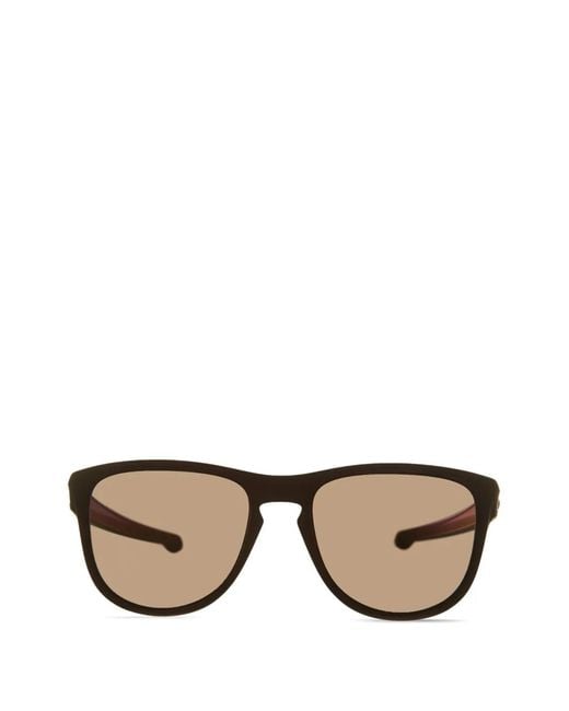 Oakley Black Sliver Round Sunglasses for men