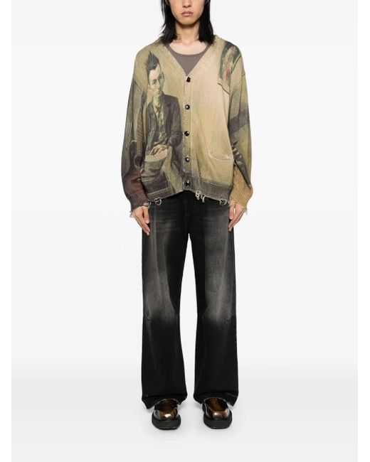 R13 Gray Wayne Jeans for men