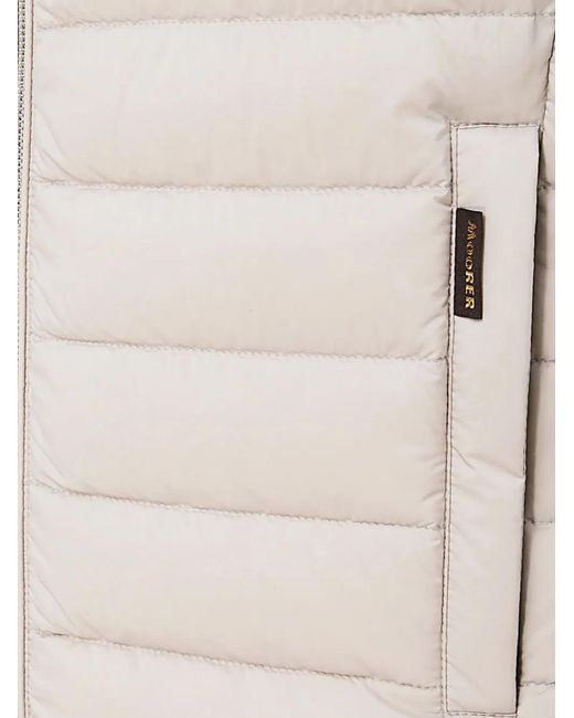 Moorer White Padded Gilet for men