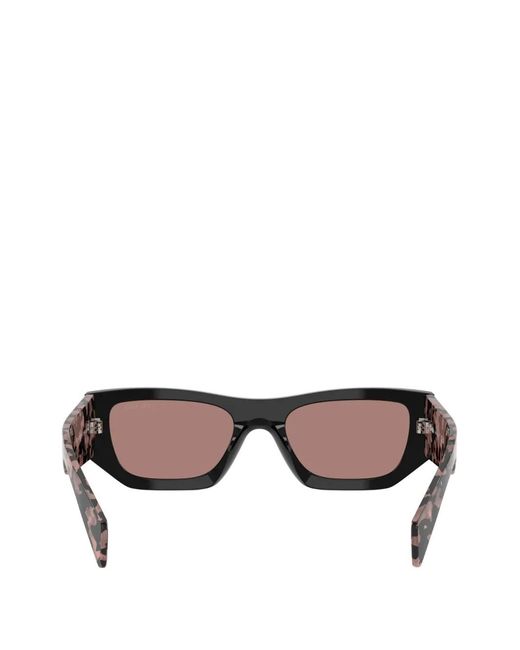 Prada Pink Rectangle-Frame Sunglasses