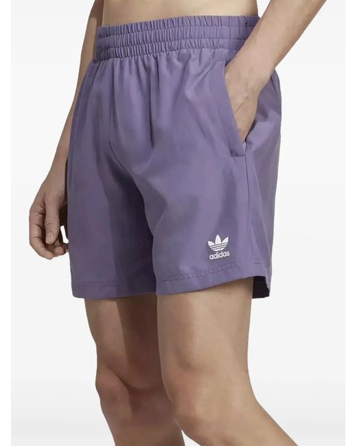 Adidas Purple Essential Ori Swim Shorts for men