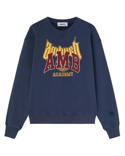 Ambush Blue Logo-Appliqué Sweatshirt for men