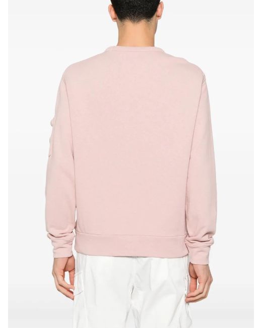 C P Company Pink Lens-Detail Sweatshirt for men