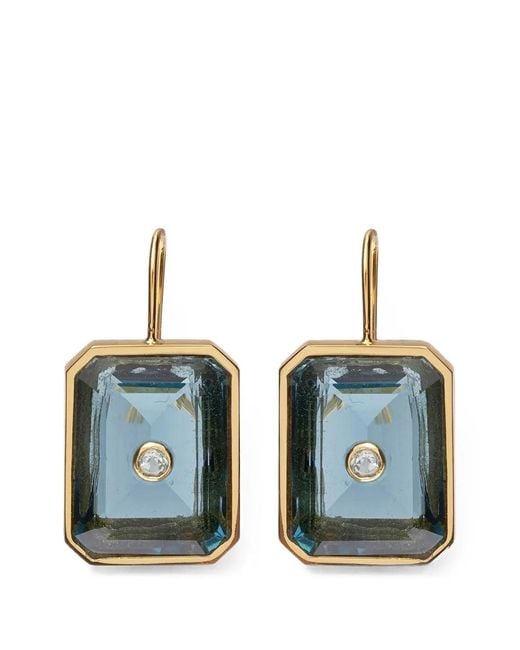 Lizzie Fortunato Blue Tile Topaz Earrings