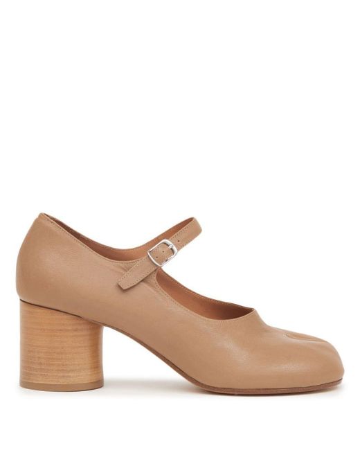 maison margiela classic leather tabi shoes