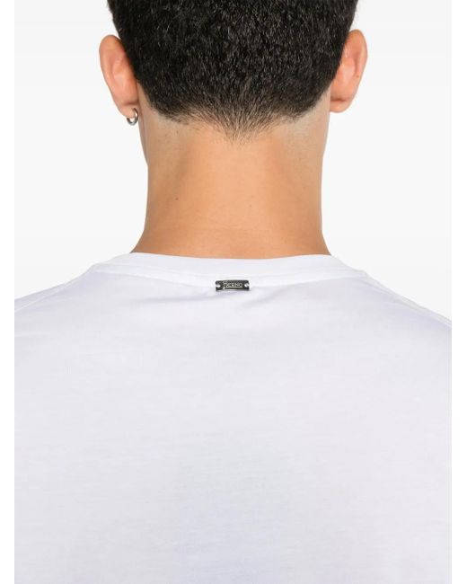 Herno White Cotton T-Shirt for men