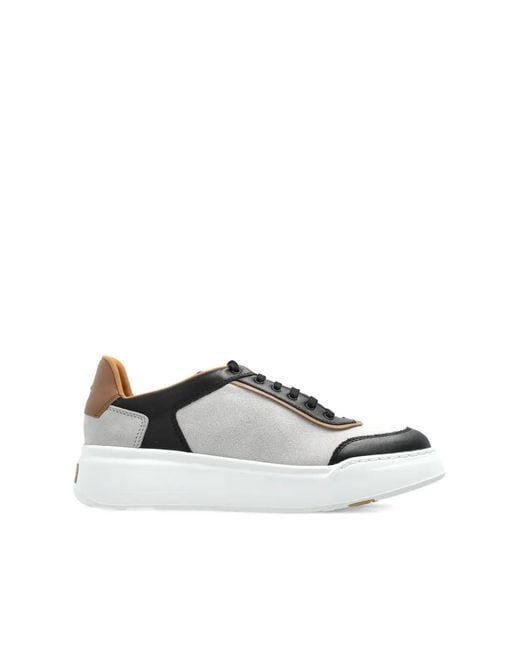 Max Mara White Maxi Suede Sneakers