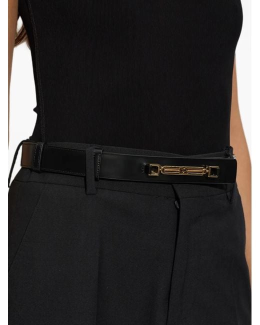 DSquared² White Metal-Bar Belt