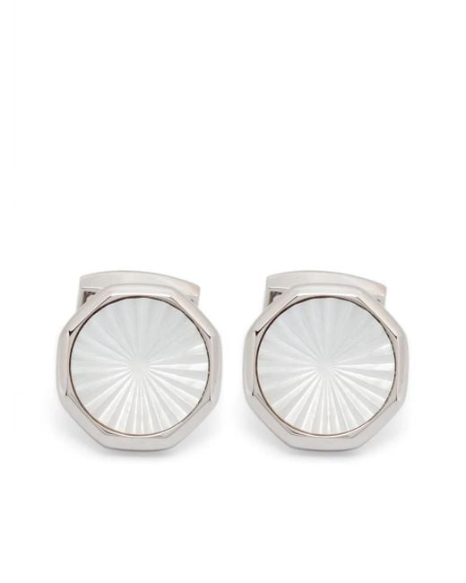 Gemelli Sunburst di Tateossian in White da Uomo