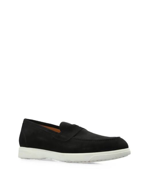Kiton Black Suede Loafers for men