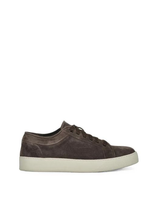 Moorer Brown Low-Top Sneakers for men