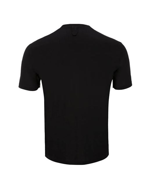 Billionaire Black Dionysos Logo-Patch V-Neck T-Shirt for men