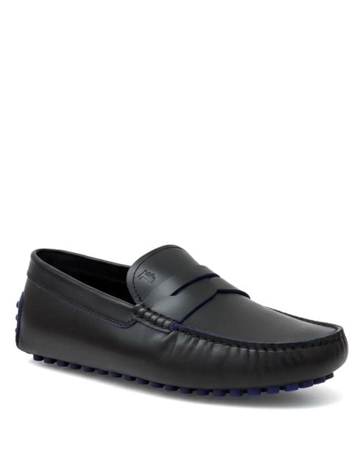 Tod's Black Gommino Penny Loafers for men