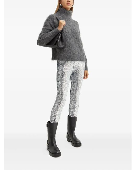 16Arlington Gray Sequin Split Trousers