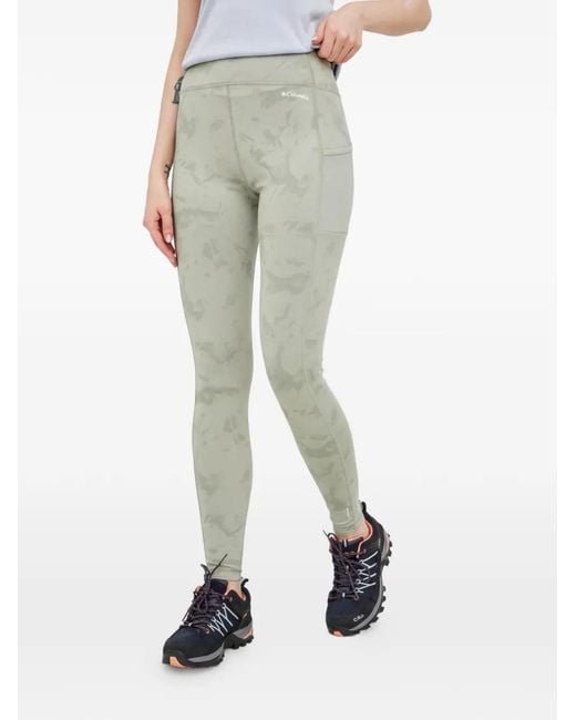 Columbia Green Legging À Poche Imprimée