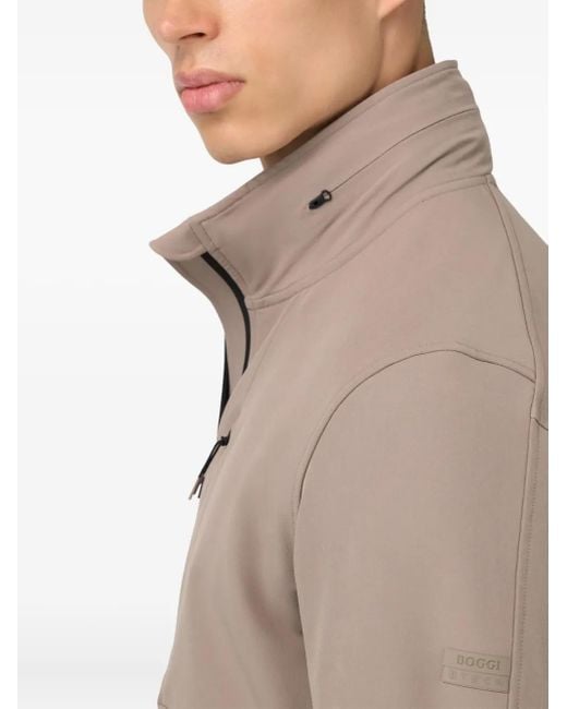Boggi Brown B-tech Stretch Padded Windproof Jacket for men
