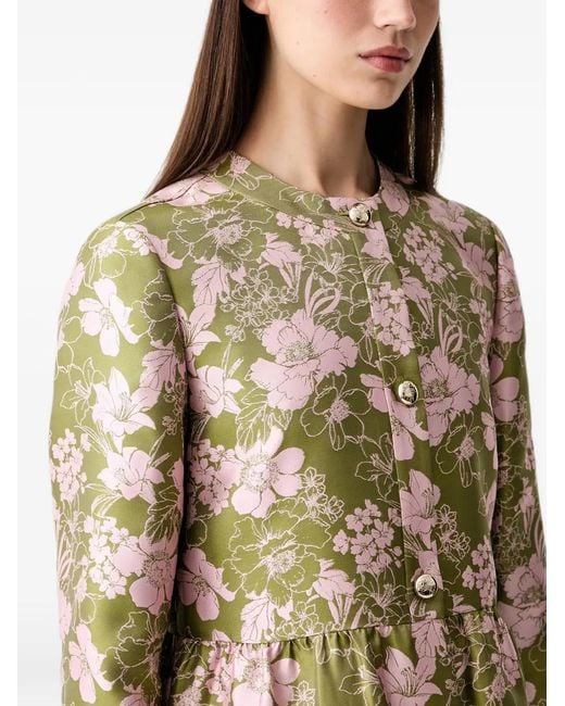 Joop! Natural Floral-Print Peplum Top