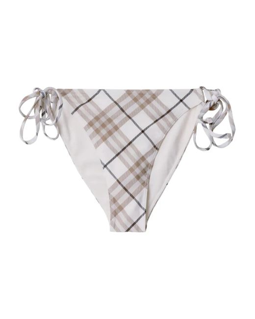 Burberry チェッカー ビキニボトム White