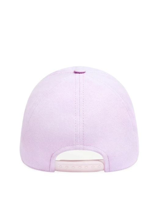 Courreges Purple Cotton Baseball Cap