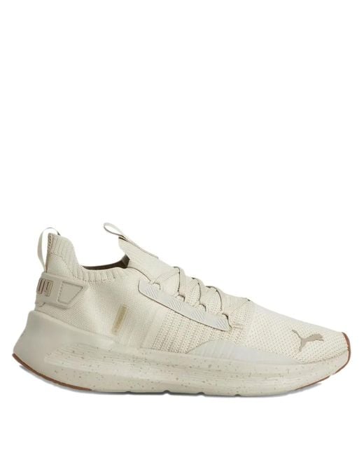 PUMA White Softride Symmetry Fuzion Sneakers for men