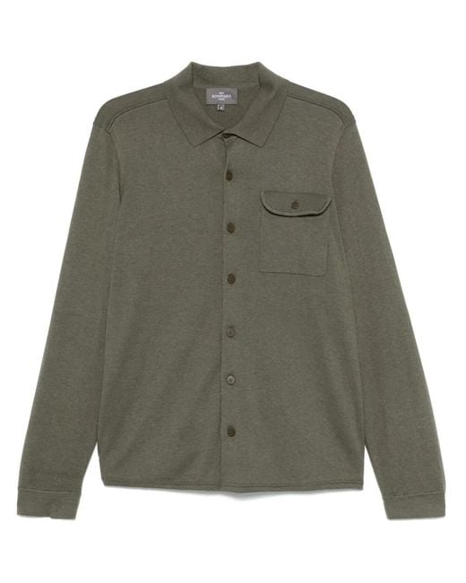 Bompard Green Knitted Shirt for men